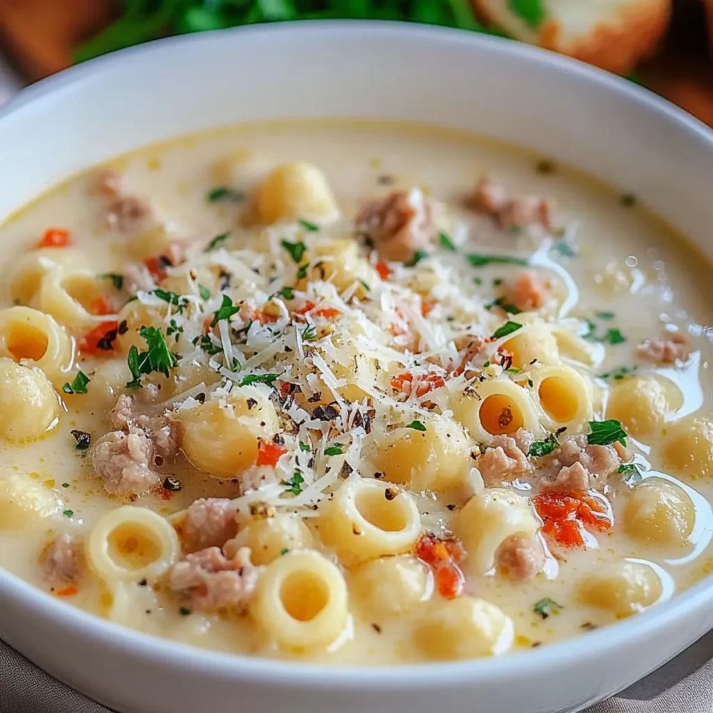 Parmesan Pasta Soup