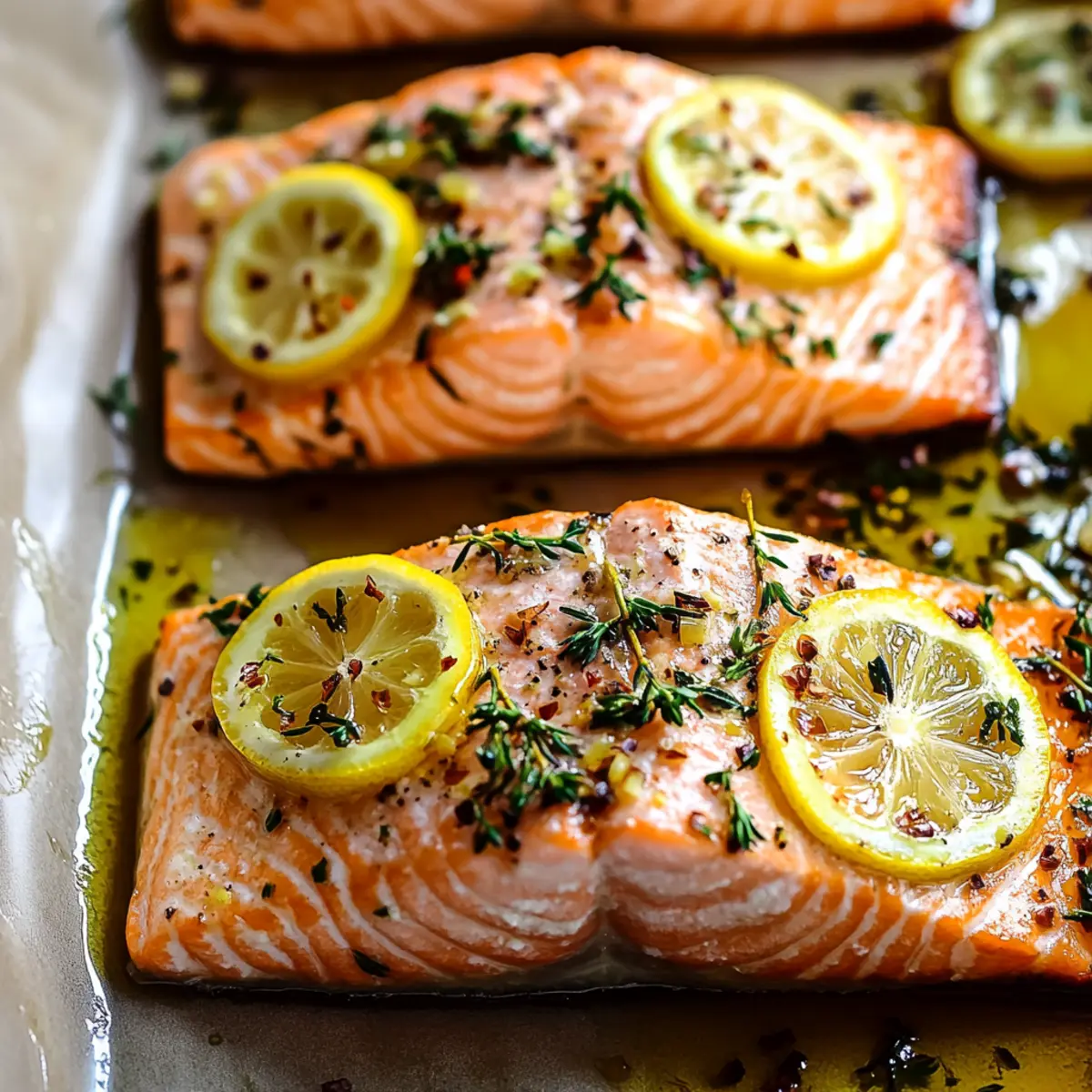 Sheet Pan Lemon Garlic Butter Salmon