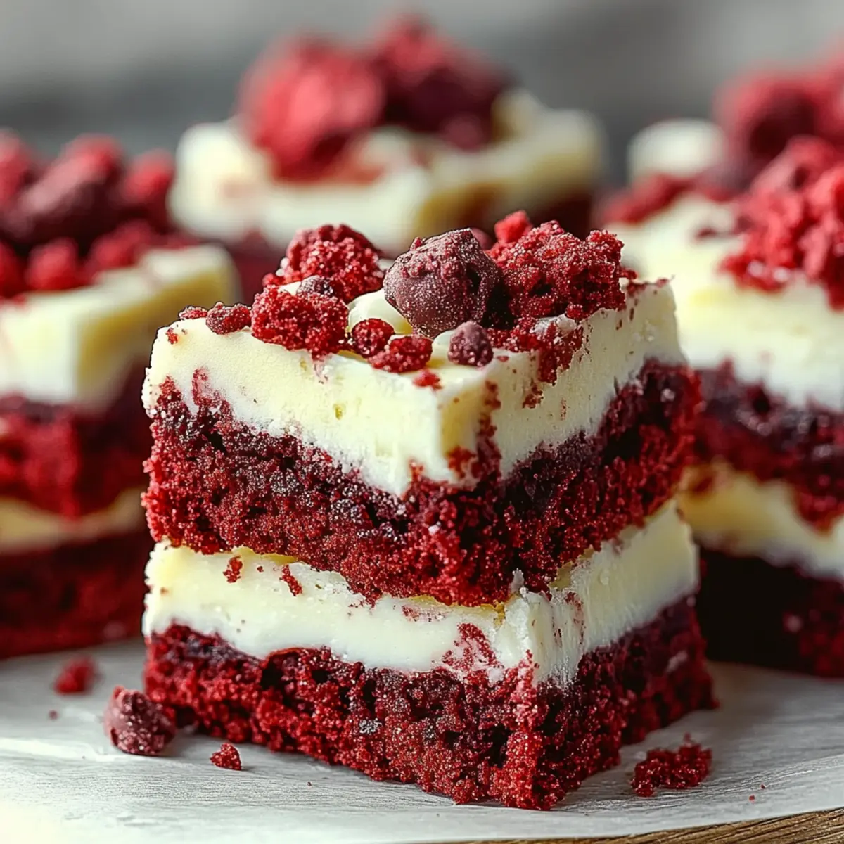 Red Velvet Cookie Bars