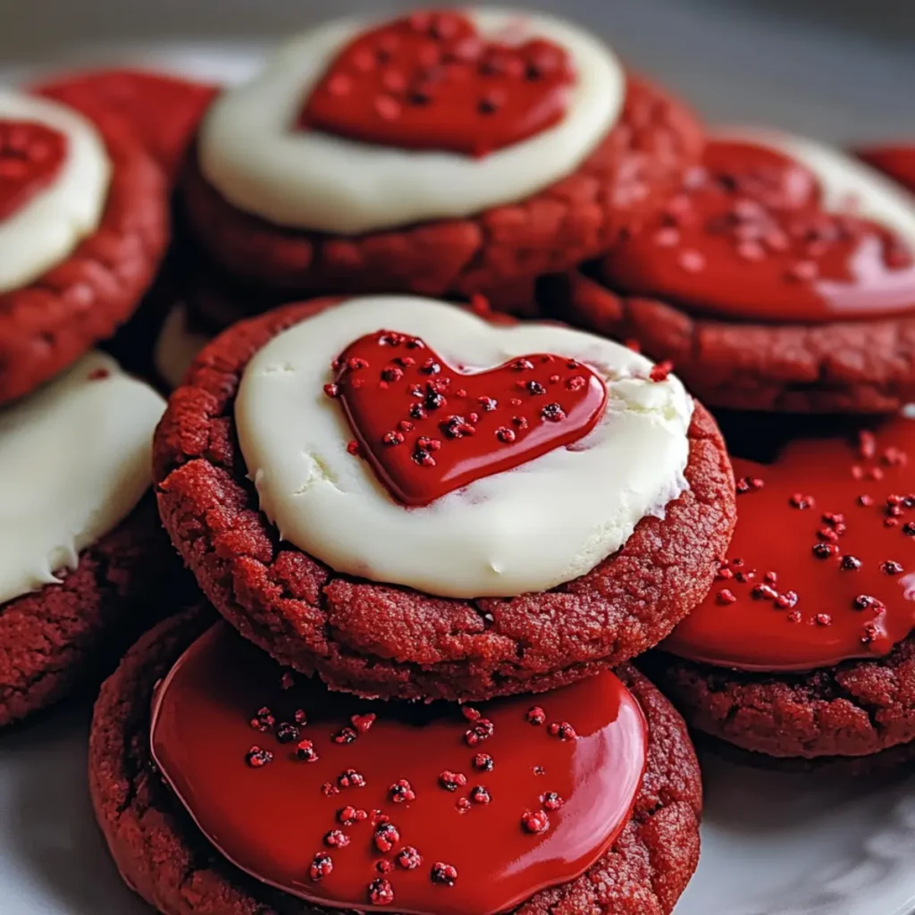 Red Velvet Valentine Cookies