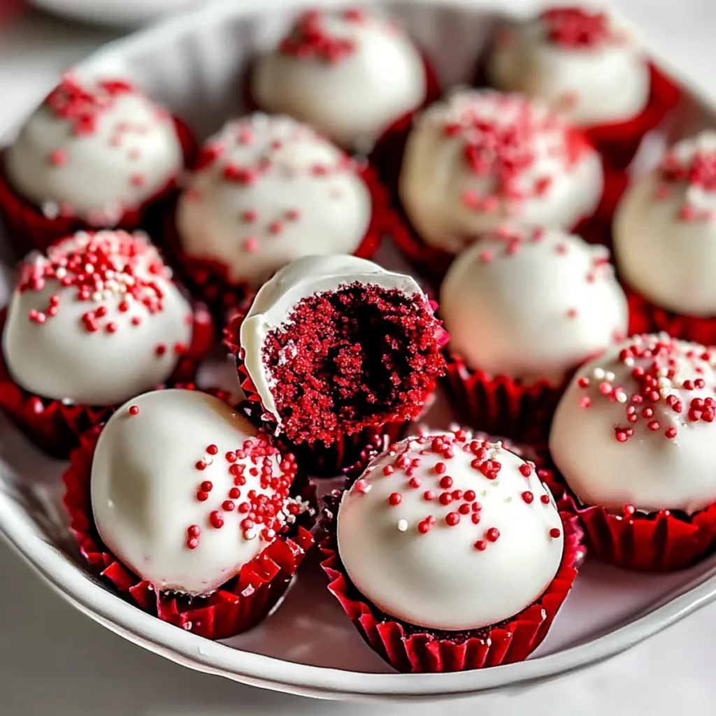No Bake Red Velvet Cake Balls