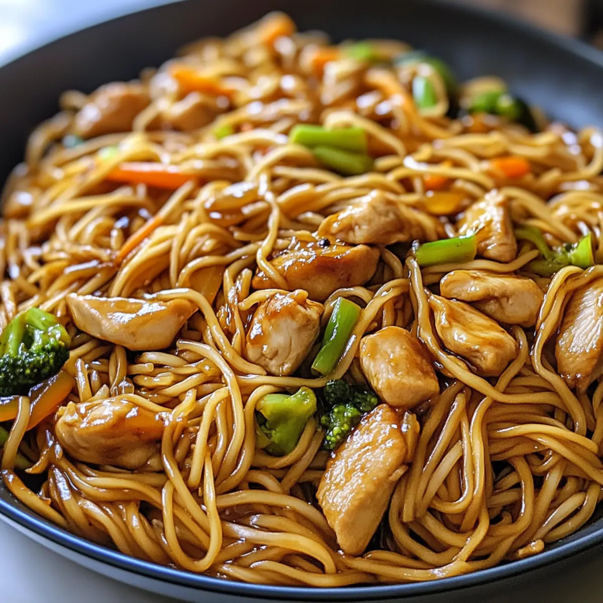 Garlic Chicken Lo Mein