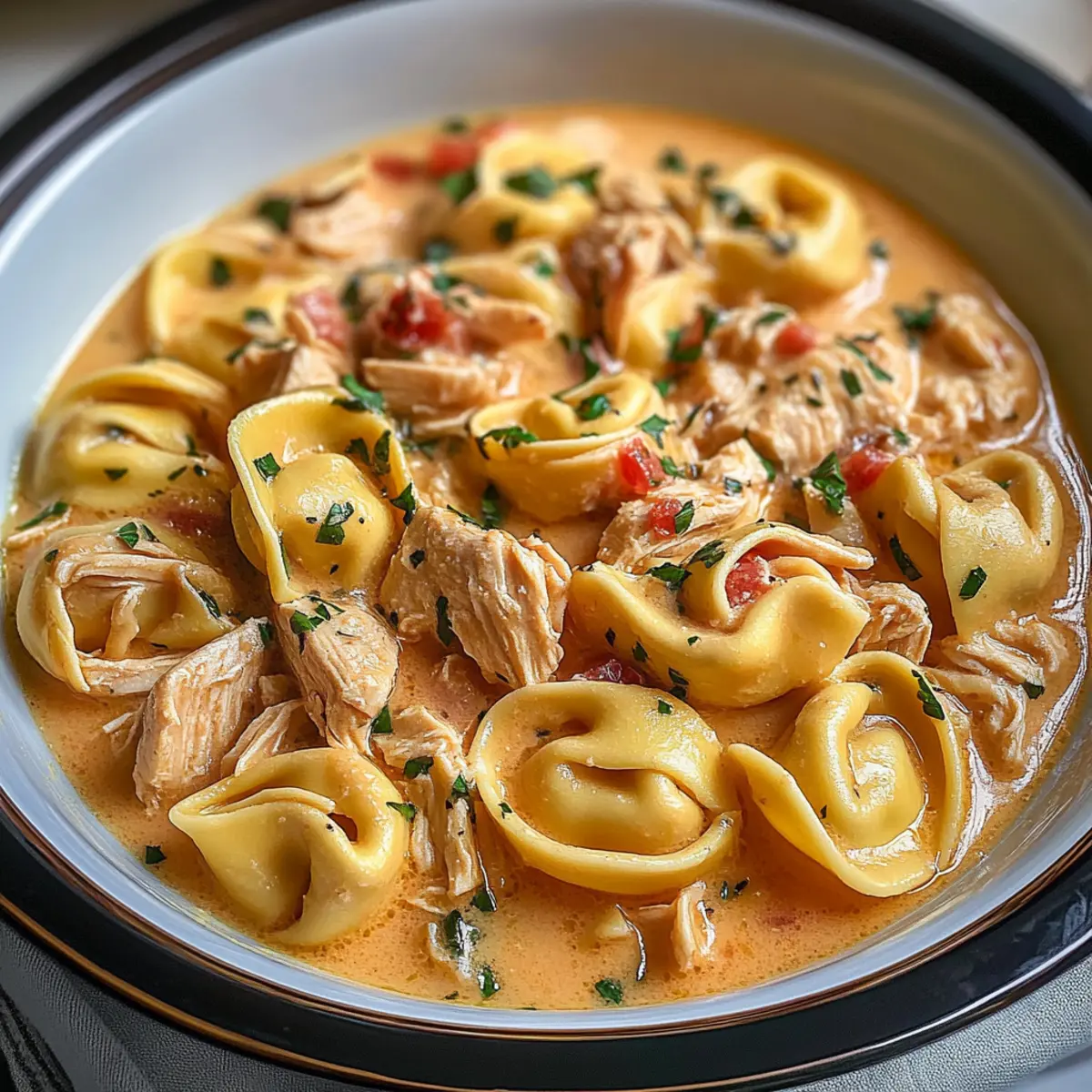 Crockpot Chicken Tortellini