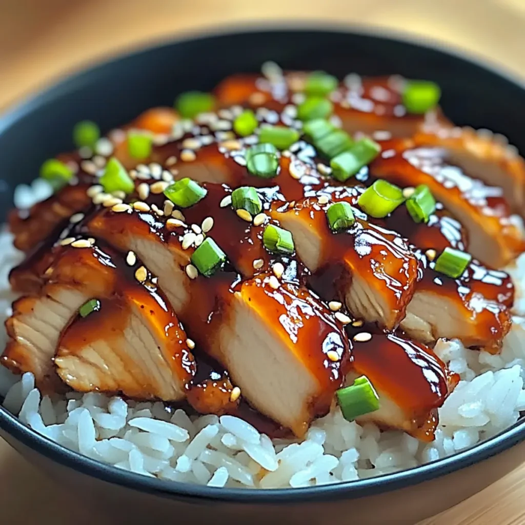 Honey BBQ Chicken Rice