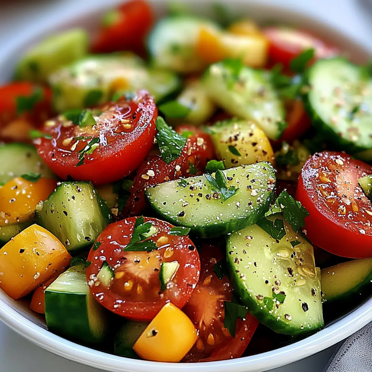 Tomato Avocado Cucumber Salad