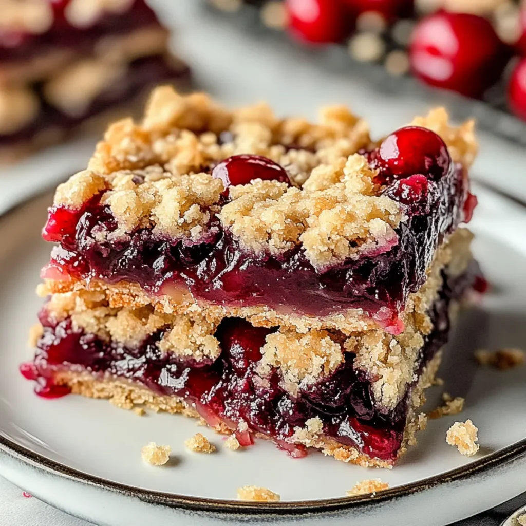 Cherry Crumble Bars