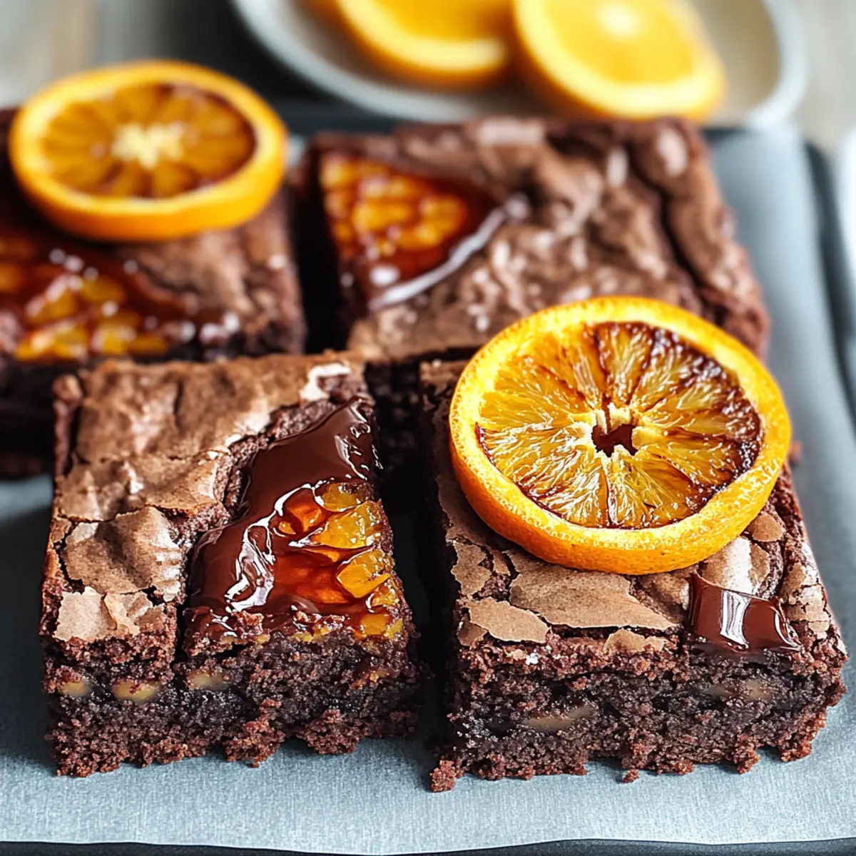 Orange Brownies - Dishing with Delaney
